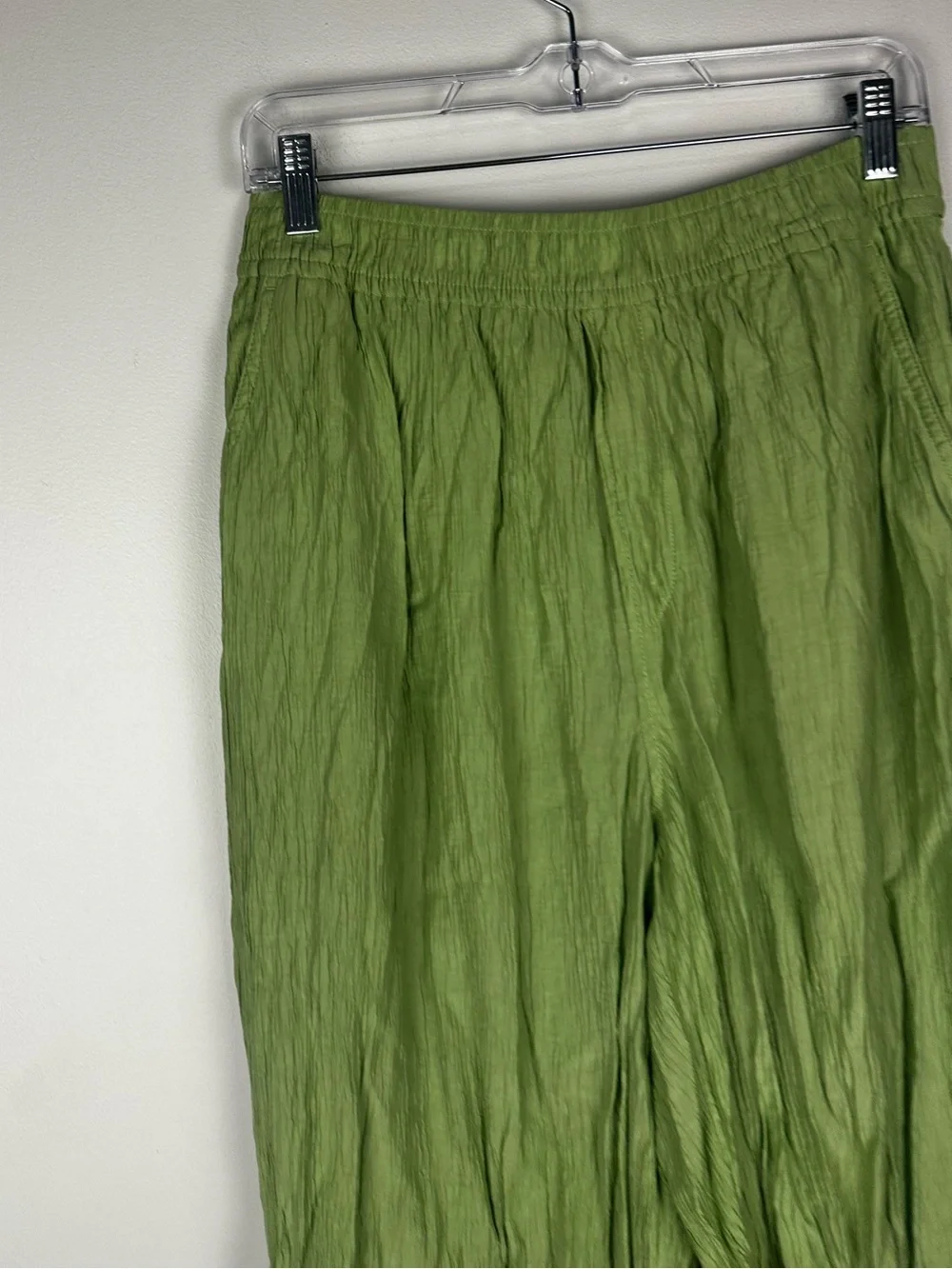 Madewell Crinkled Crepe Straight-Leg Crop Pants Women’s Sz M